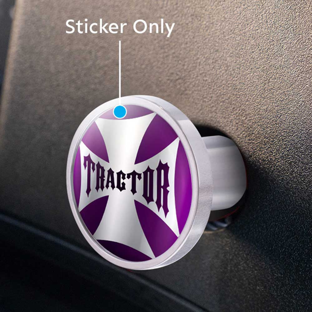 "Tractor" Maltese Cross Air Valve Knob Sticker - Image 3