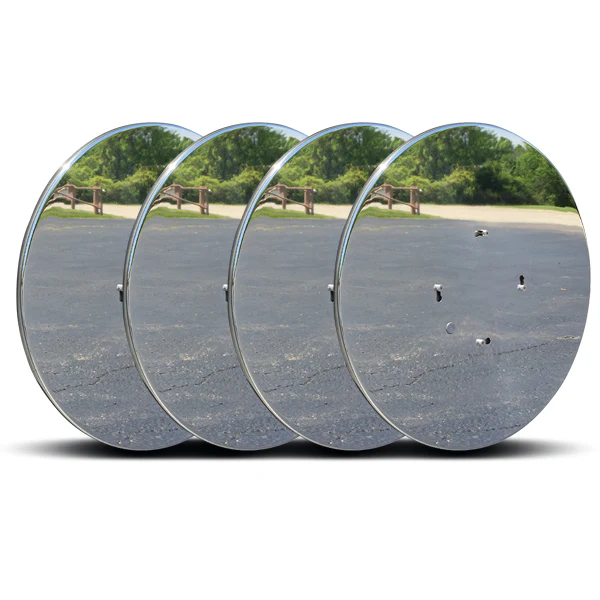 Twist & Lock Aero Wheel Covers, Polished Stainless for Dual Wheel Axles 4PK - Image 4