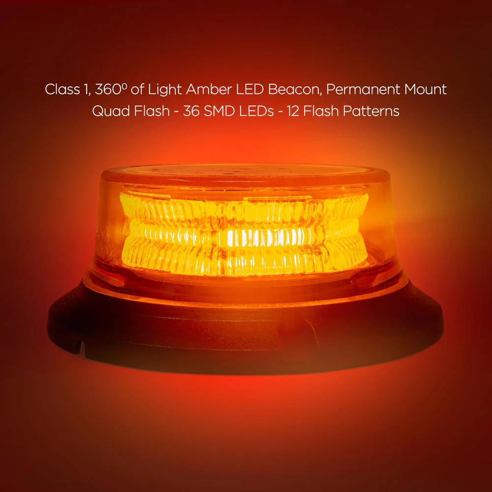 UFO Amber LED Beacon Warning Light - Image 2