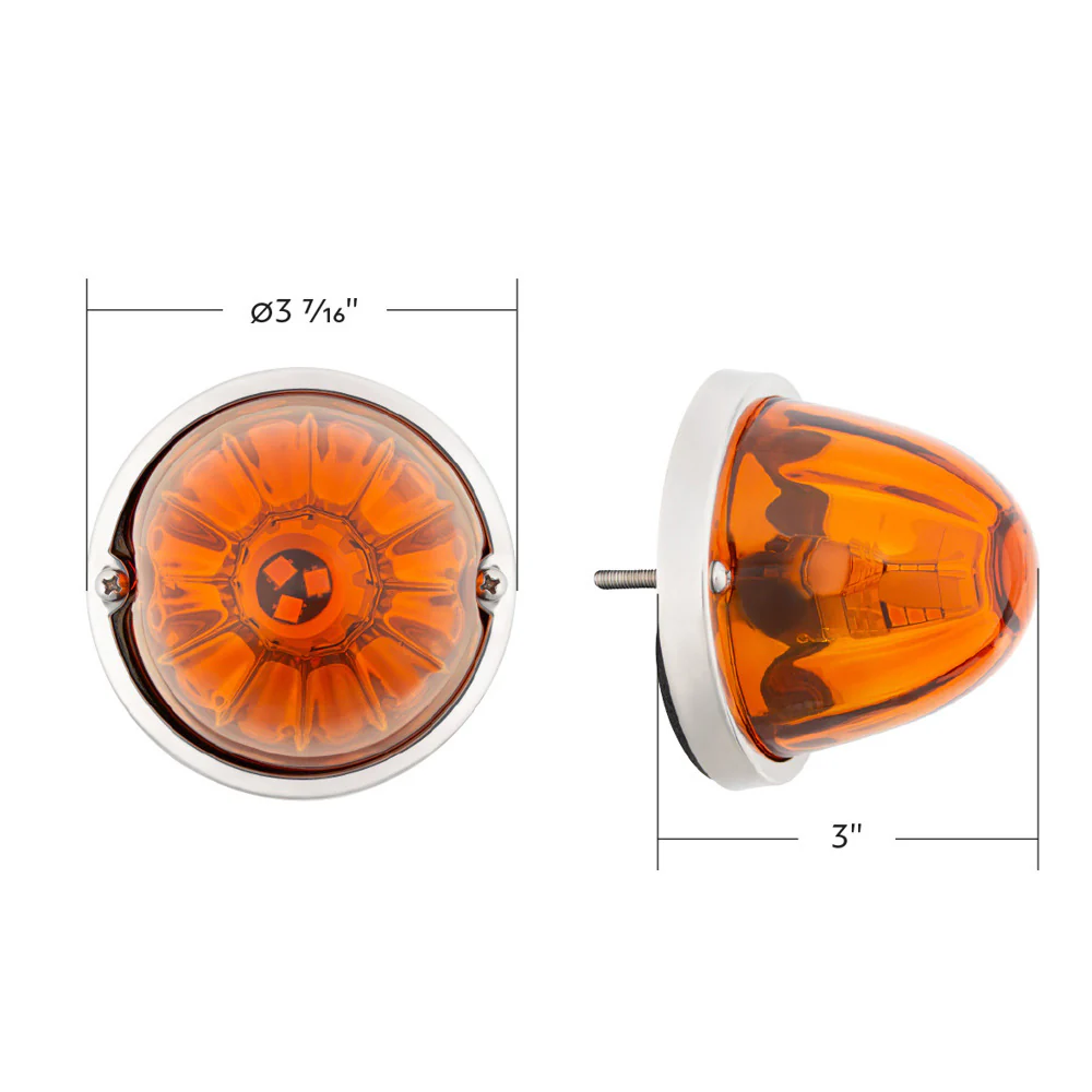 Ultraburst Glass Watermelon Flush Mount 18 LED Bulb - Image 11