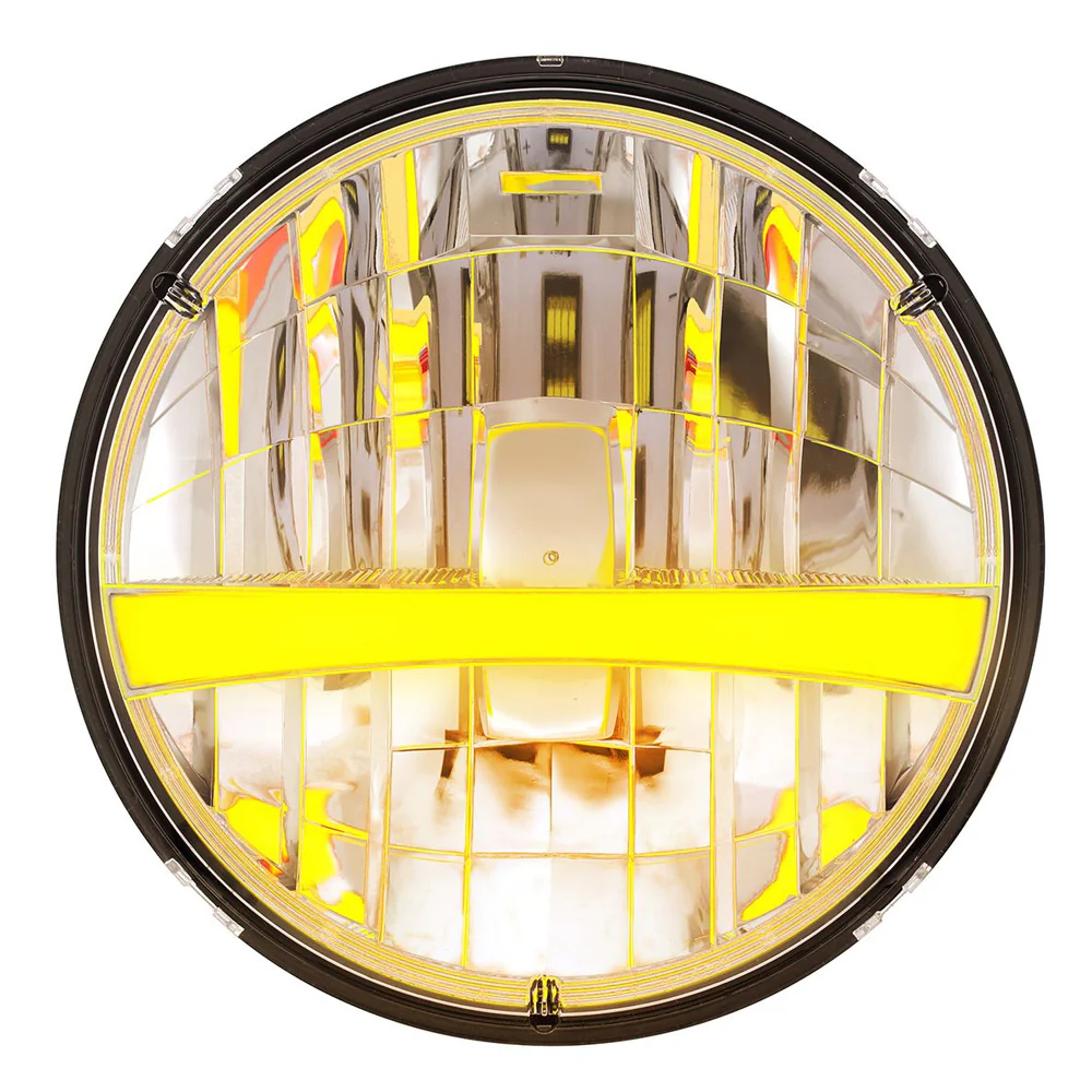 ULTRALIT 7" High Power LED with Amber Position Light Bar - Image 6