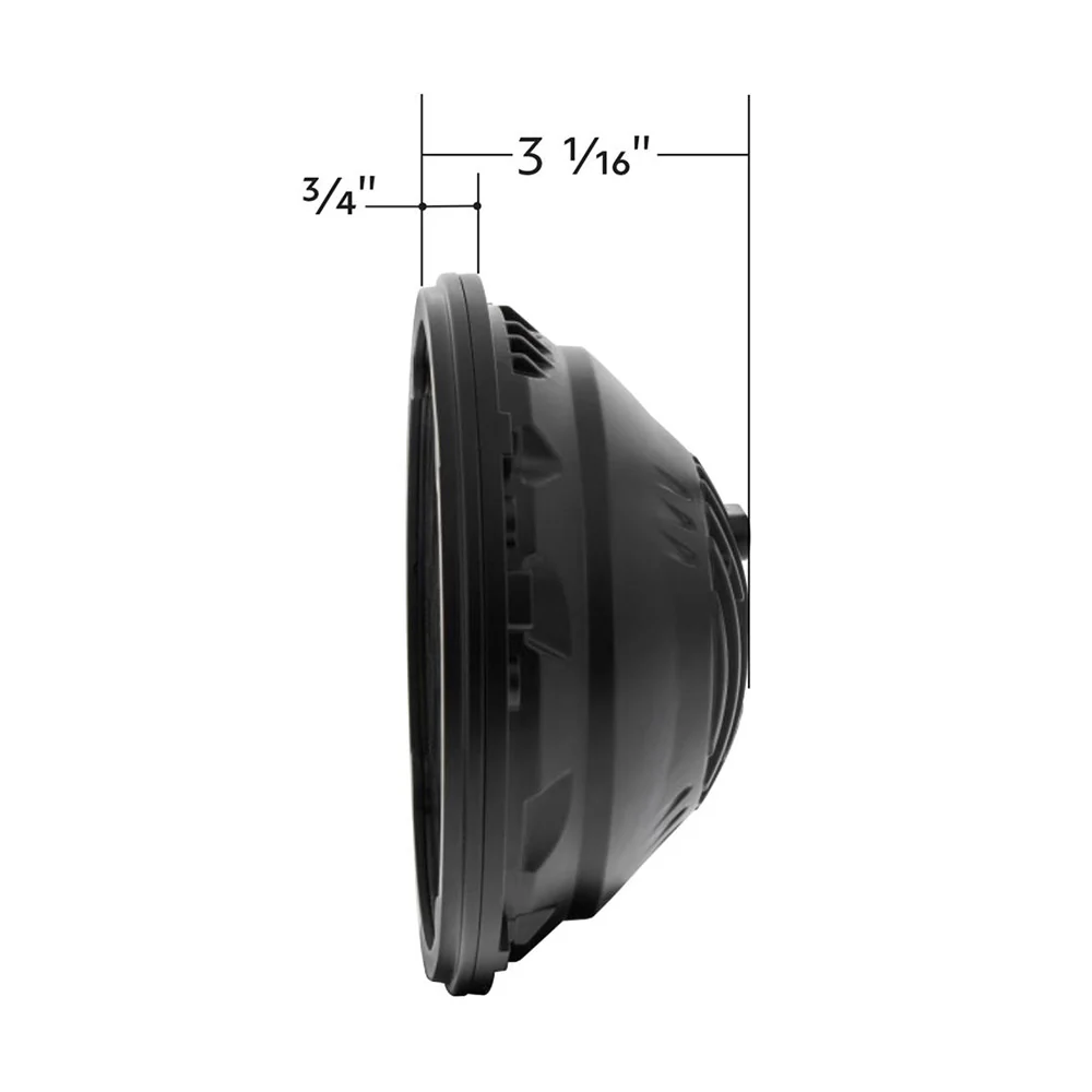 ULTRALIT 7" LED Round Heated Headlight with White Position Light - Image 7