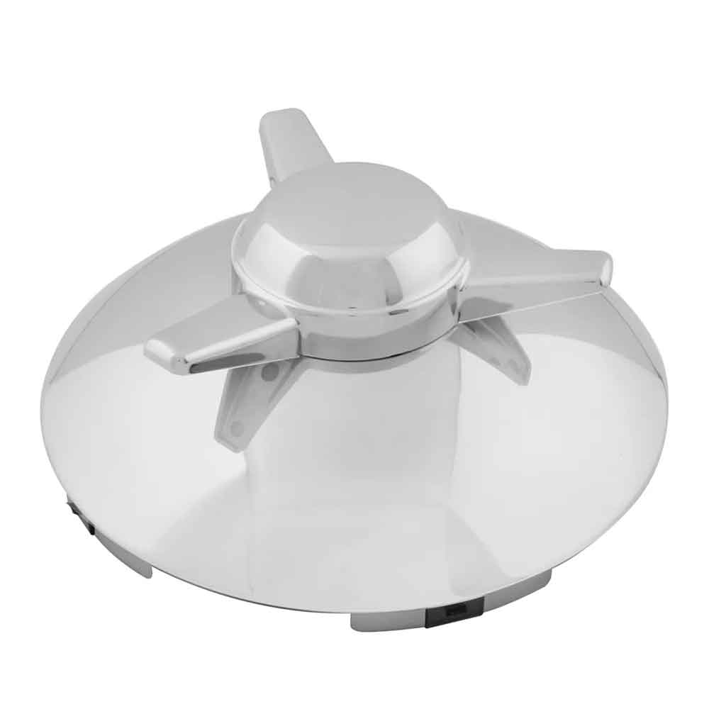 Universal Chrome L/H Spinner Front Hubcap 1" Lip - Image 2