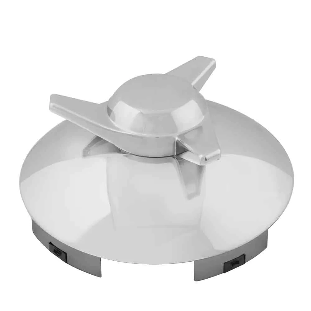 Universal Chrome R/H Spinner Front Hubcap 1" Lip - Image 2