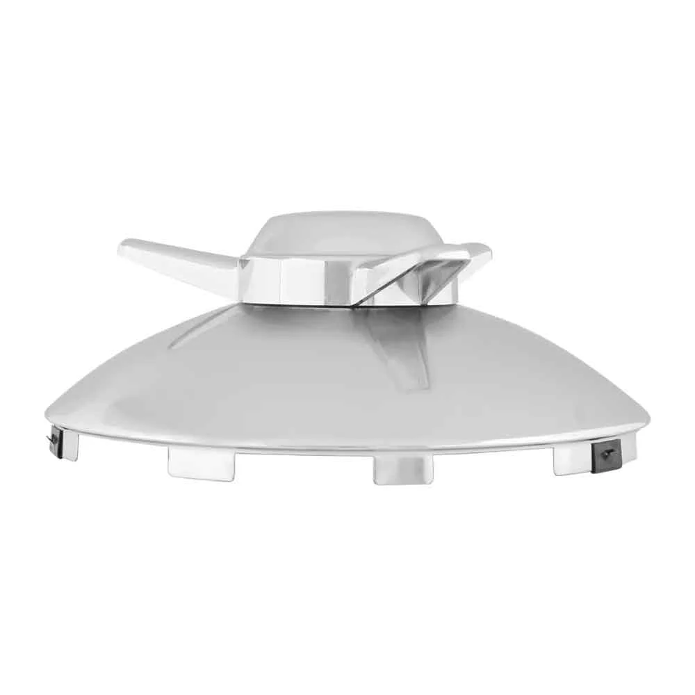 Universal Chrome R/H Spinner Front Hubcap 1" Lip - Image 3