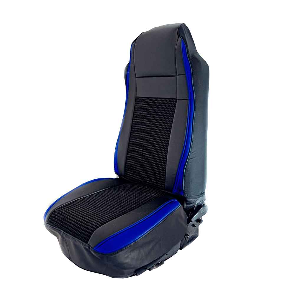Universal Pleated Fabric & Leatherette Seat Cover - Image 4