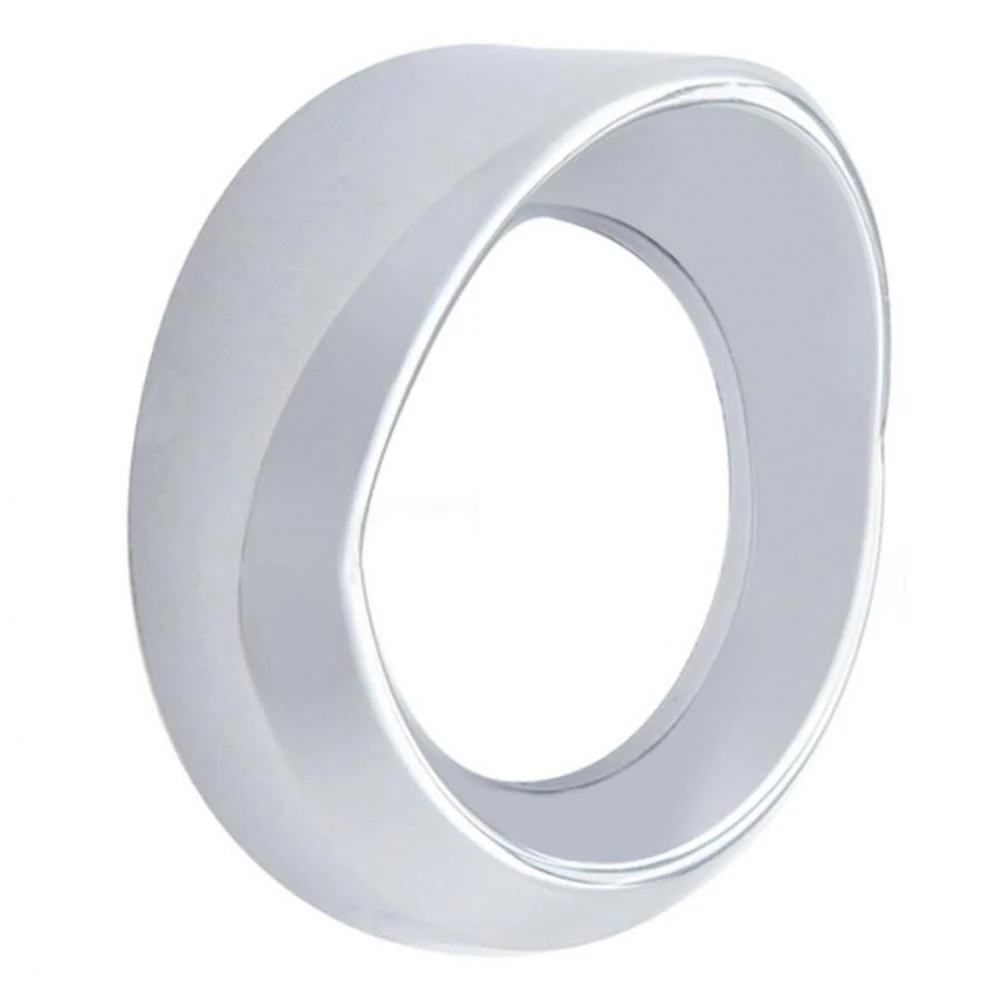 Universal Small Chrome Gauge Cover with Visor
