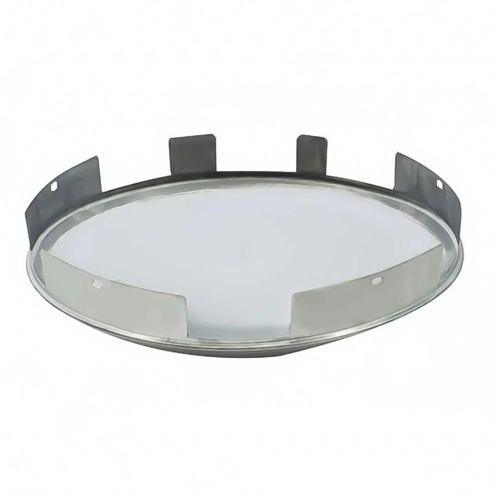 Universal Stainless Steel Dome Front Hubcap with 1" Lip - Image 3