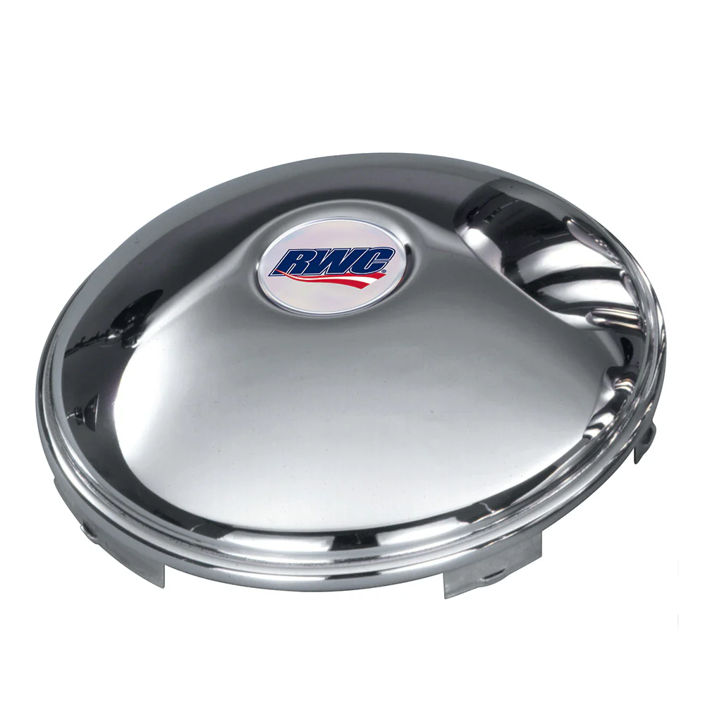 Universal Stainless Steel Front Baby Moon Hubcap with RWC Logo