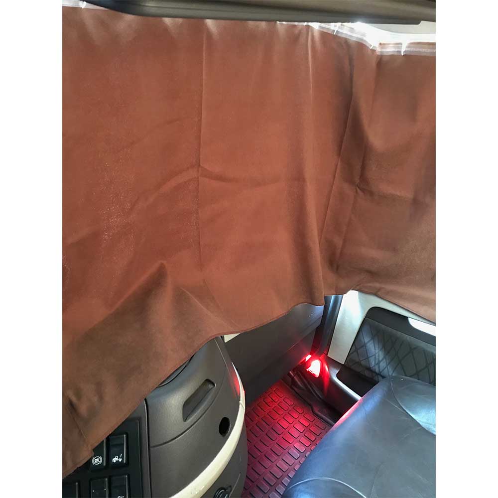 Volvo 670, 780 Sleeper 4 Piece Curtain Set - Brown - Image 4