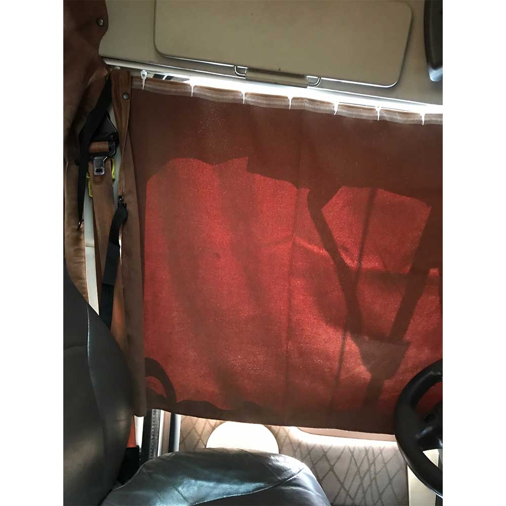Volvo 670, 780 Sleeper 4 Piece Curtain Set - Brown - Image 5