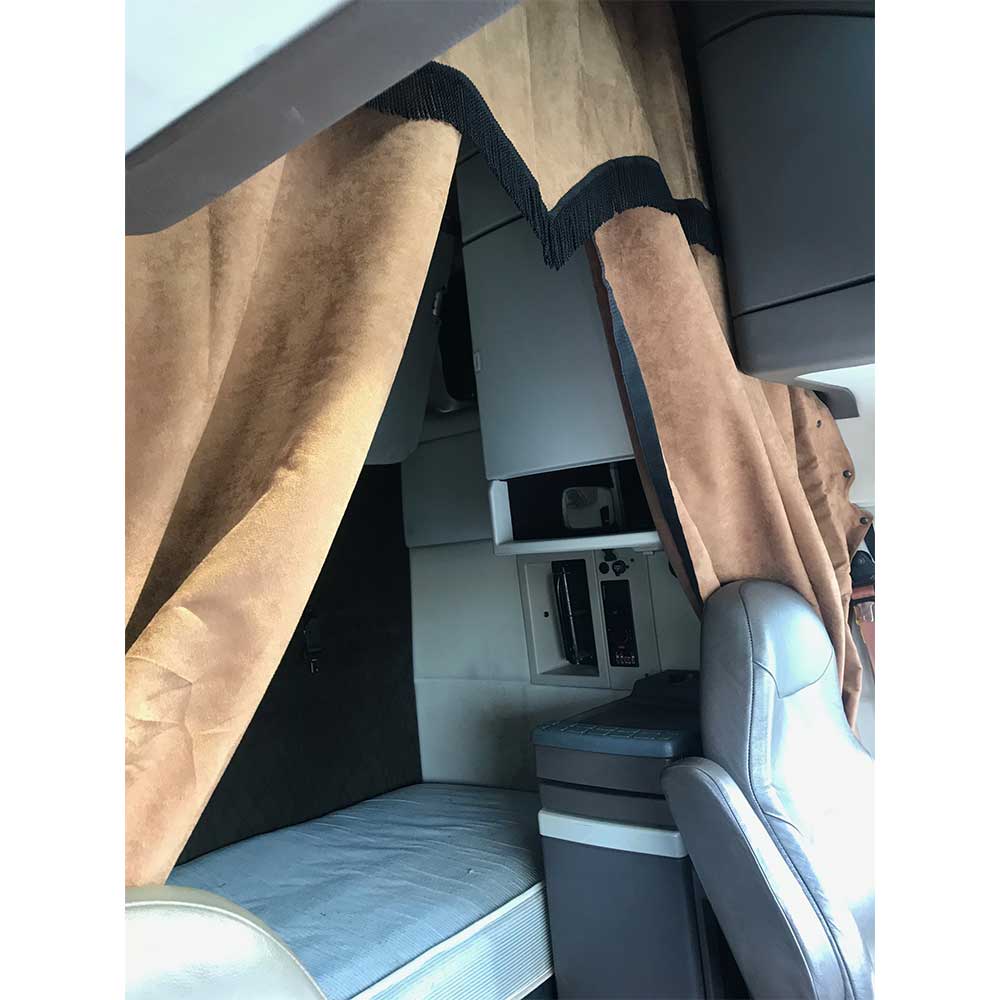 Volvo 670, 780 Sleeper 4 Piece Curtain Set - Brown - Image 7