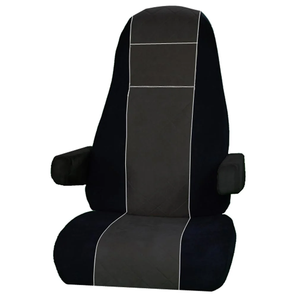 Volvo Black & Gray Corduroy Seat Cover