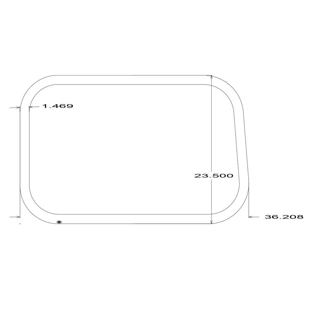 Volvo VN Lower Sleeper Window Surround Trim - Image 3
