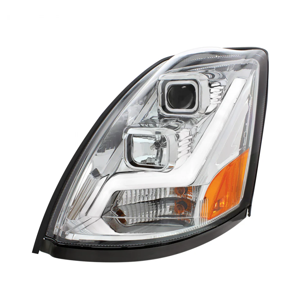 Volvo VN/VNL Projection Headlight with LED Position Light Bar - Image 4