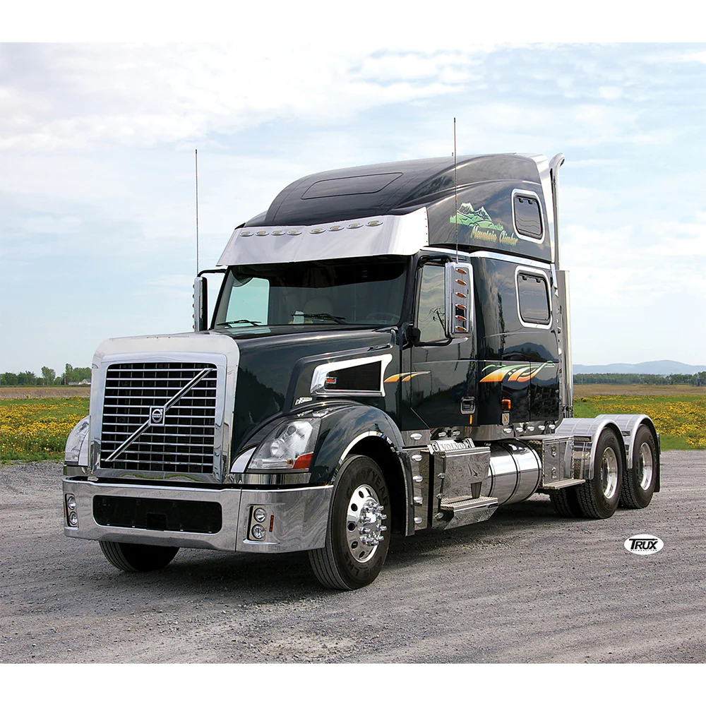 Volvo VN, VT 17" Gangster Visor with Light Cutouts - Image 4
