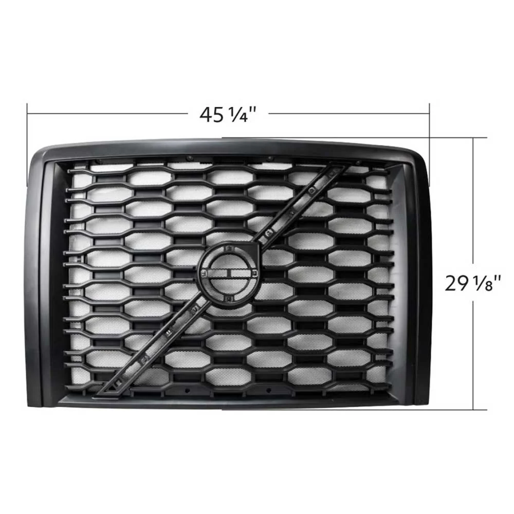 Volvo VNL 2018+ Black Replacement Grill with Bug Screen - Image 2