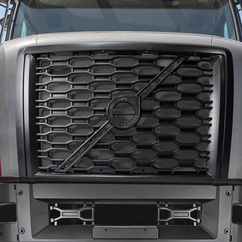 Volvo VNL 2018+ Black Replacement Grill with Bug Screen - Image 3