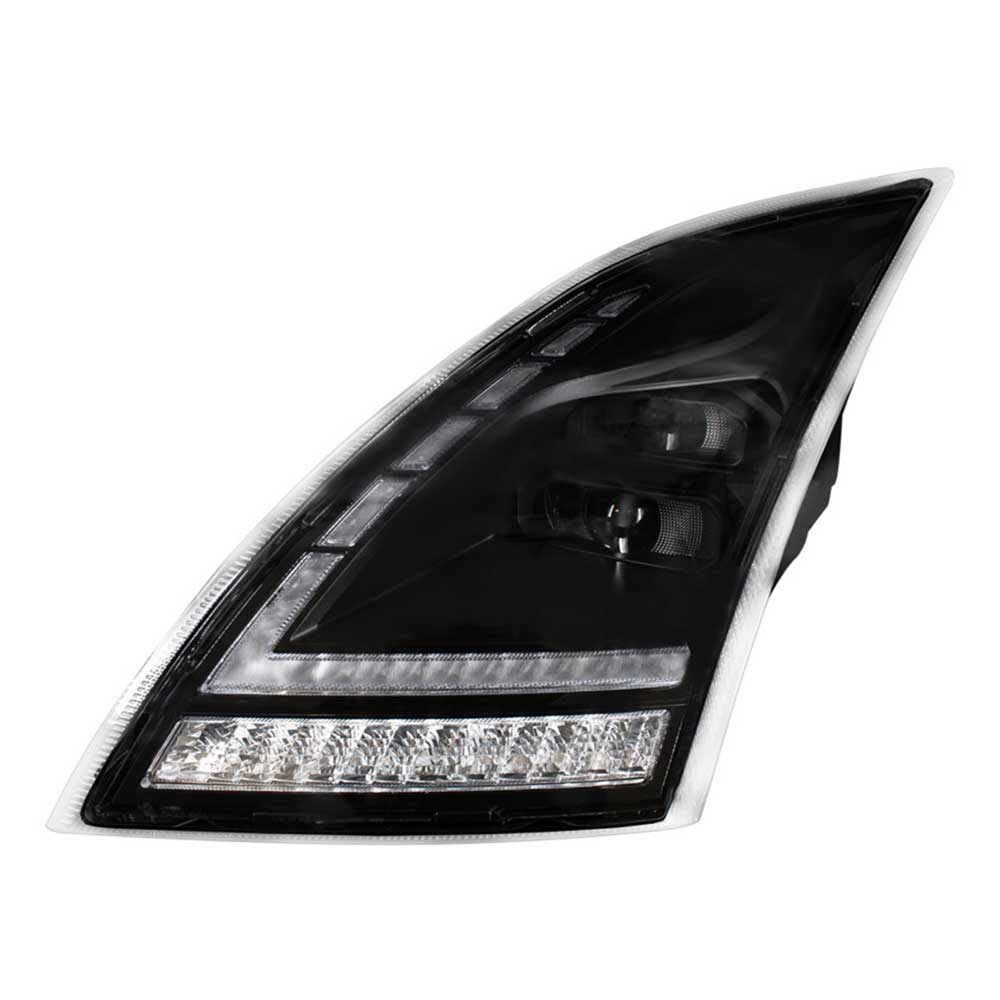 Volvo VNL 2018+ Blackout Full LED Headlight with LED Turn Signal - Image 4