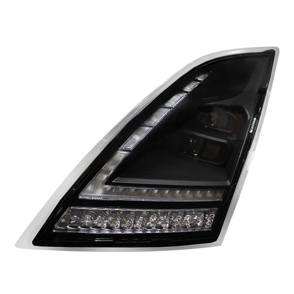 Volvo VNL 2018+ Blackout Full LED Headlight with LED Turn Signal - Image 6