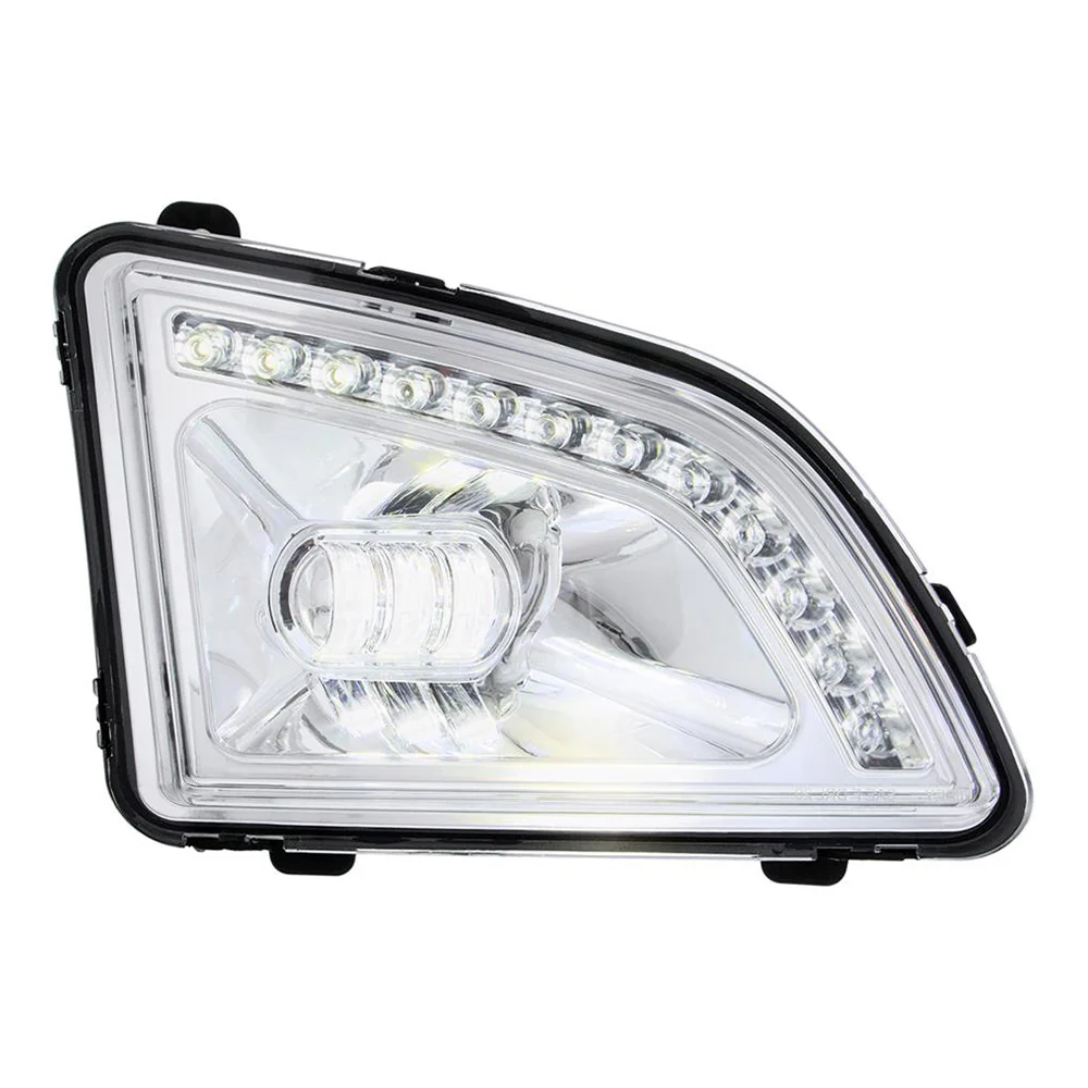 Volvo VNL 2018+ Chrome Inner Housing 18 LED Projector Fog Light With Position Light - Image 7