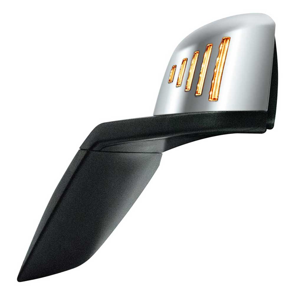 Volvo VNL 2018+ Hood Mirror Assembly with LED Lights - Image 5