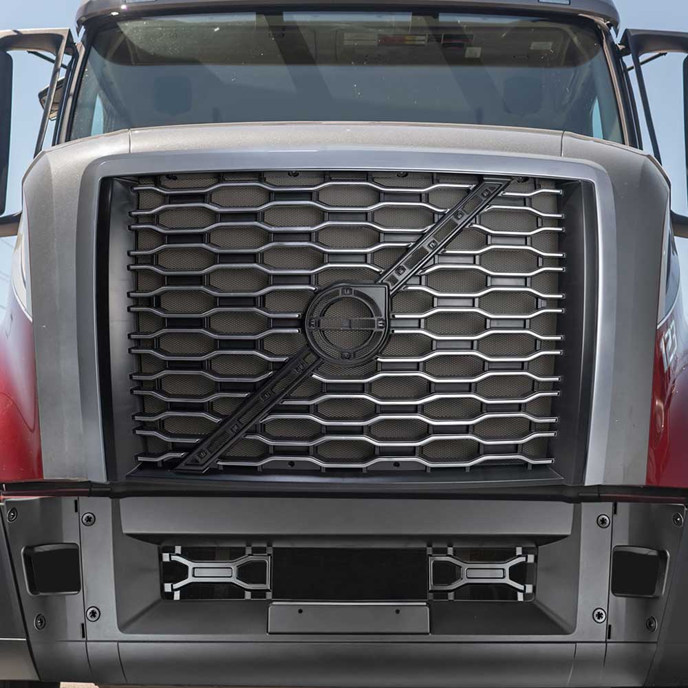 Volvo VNL 2018+ Silver Grille with Bug Screen - Image 9