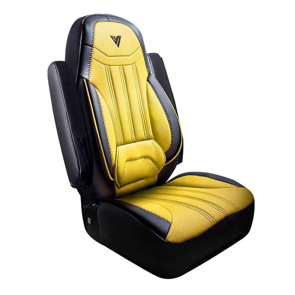Volvo VNL, VNR 2019+ Black Faux Leather Seat Cover - Image 10