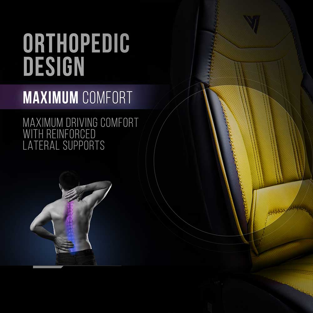 Volvo VNL, VNR 2019+ Black Faux Leather Seat Cover - Image 4