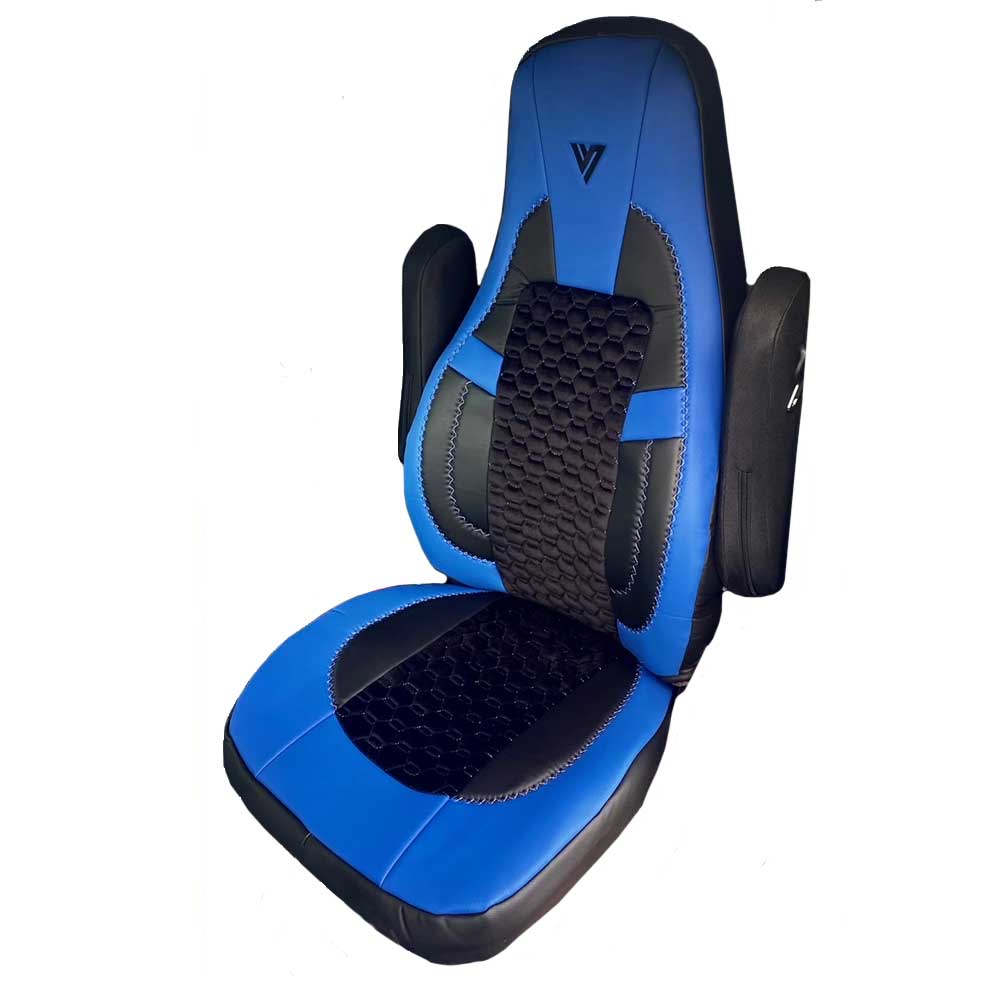 Volvo VNL, VNR 2019+ Leather and Cloth Seat Cover - Image 11