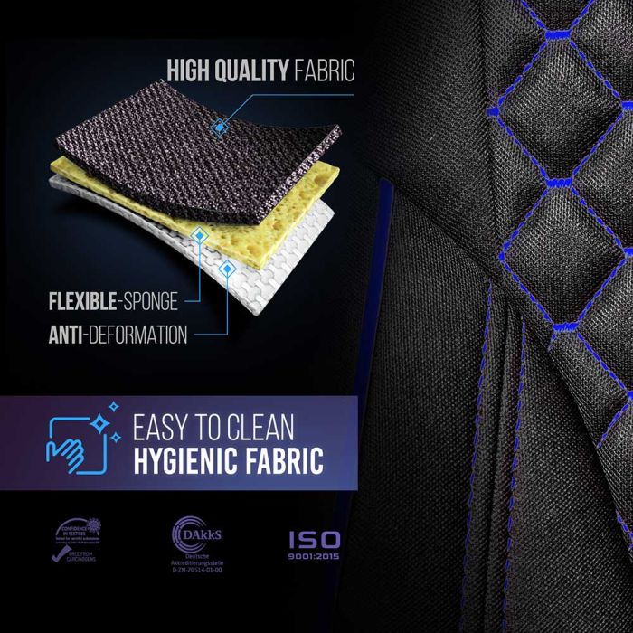 Volvo VNL, VNR 2019+ Leather and Cloth Seat Cover - Image 6