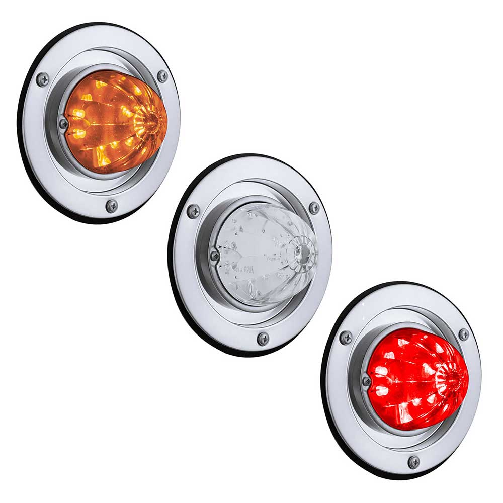 Watermelon 17 LED Dual Function Light Sleeper Bunk Kit With 304 SS Bezel