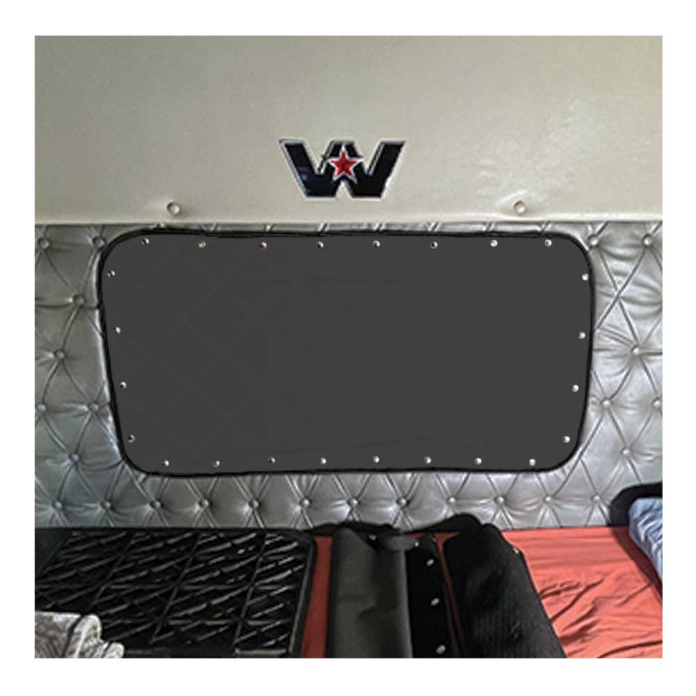 Western Star 4700, 4800, 4900, 5700 1997 and newer ZenEclipse Rear Window Cover - Black