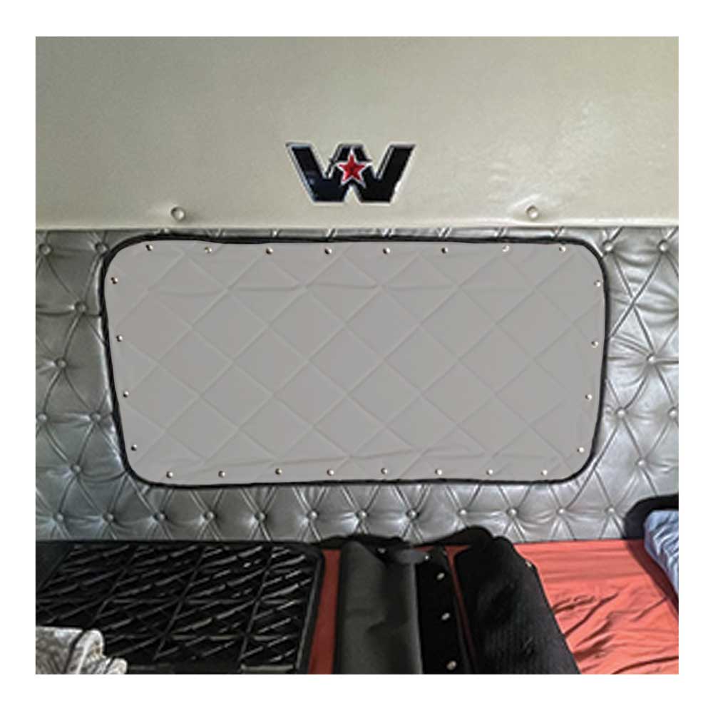 Western Star 4700, 4800, 4900, 5700 1997 and newer ZenEclipse Rear Window Cover - Grey