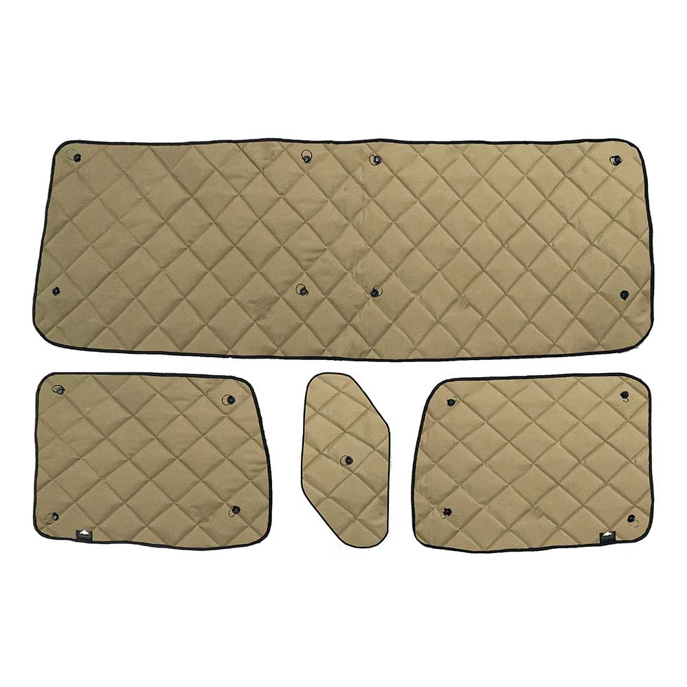 Western Star 4700, 4800, 4900, 5700 ZenEclipse Blackout Window Covers with Peeper - Tan