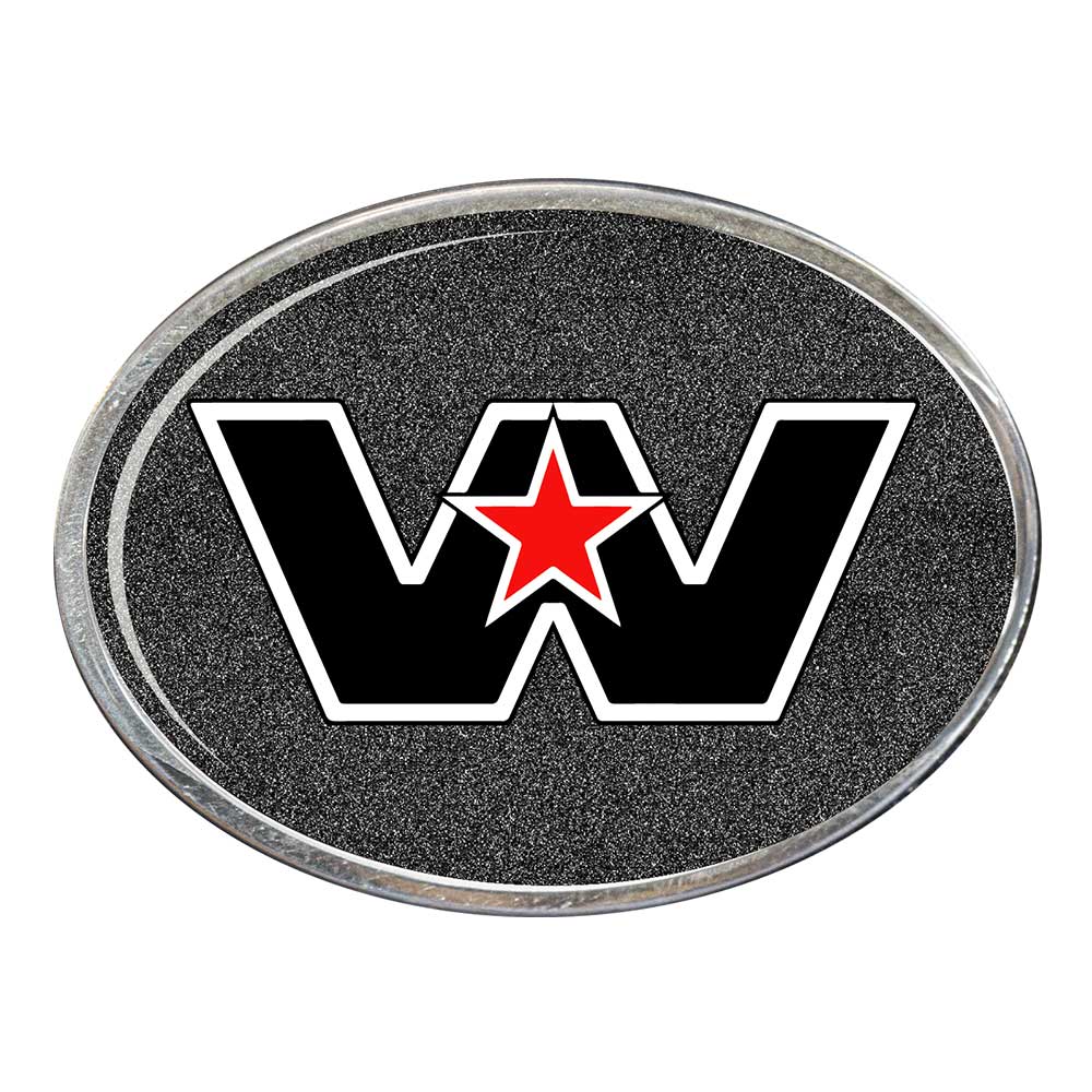 Western Star Oval Billet Aluminum with Resin Belt Buckle - Image 10
