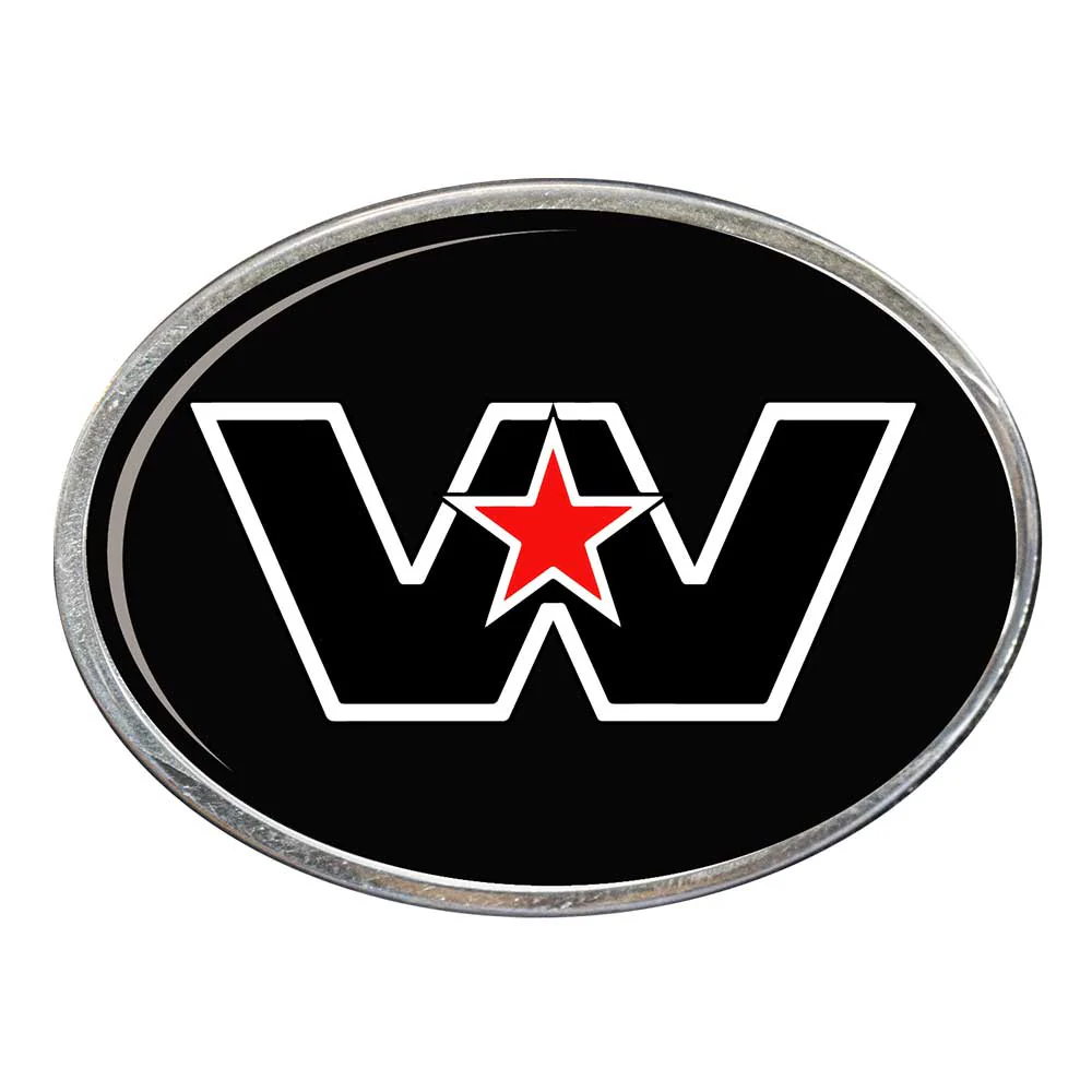Western Star Oval Billet Aluminum with Resin Belt Buckle - Image 12