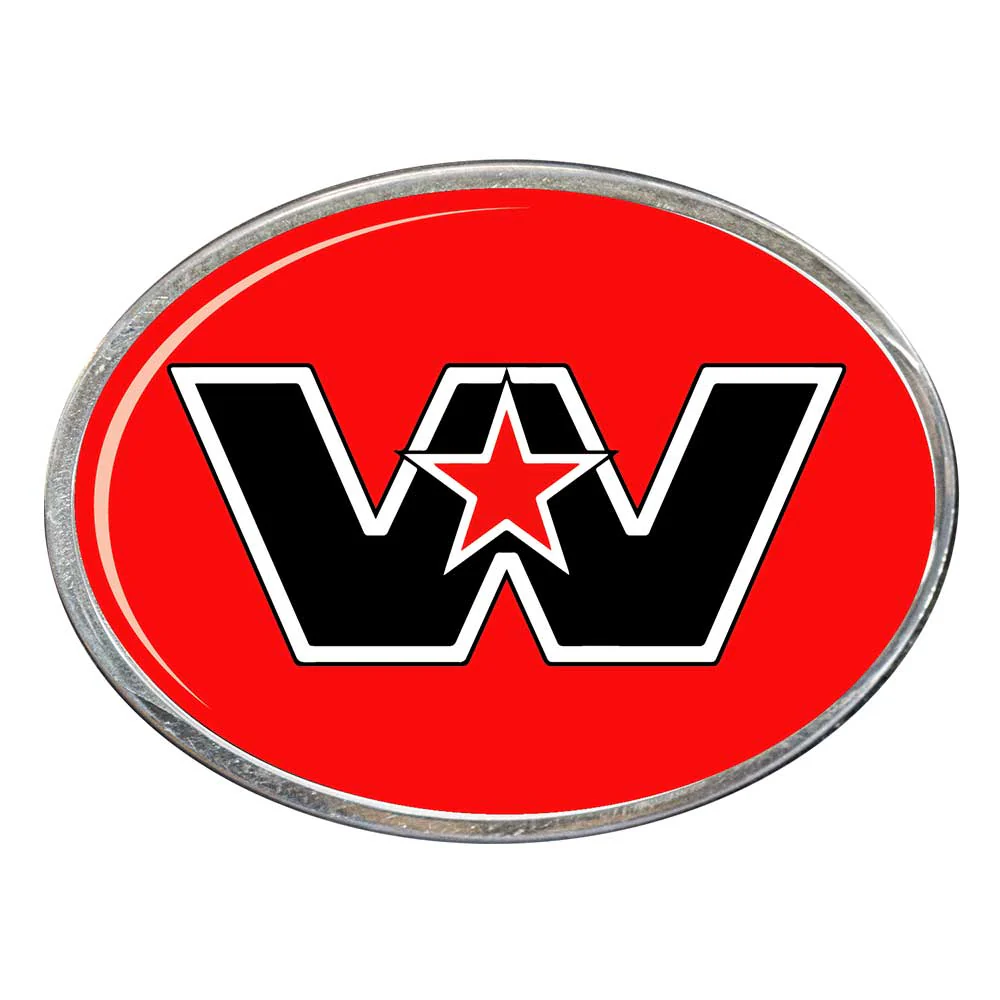 Western Star Oval Billet Aluminum with Resin Belt Buckle - Image 13