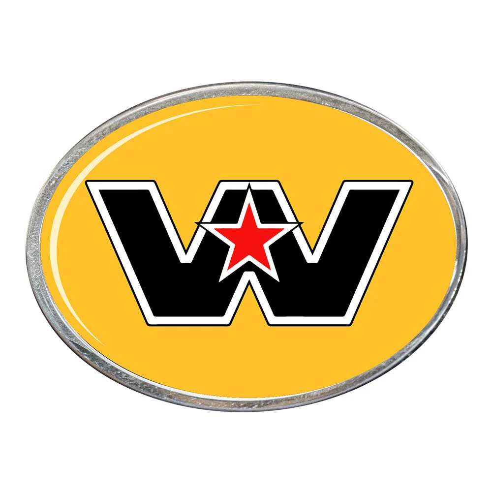 Western Star Oval Billet Aluminum with Resin Belt Buckle - Image 5