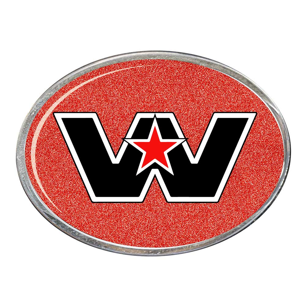 Western Star Oval Billet Aluminum with Resin Belt Buckle - Image 6