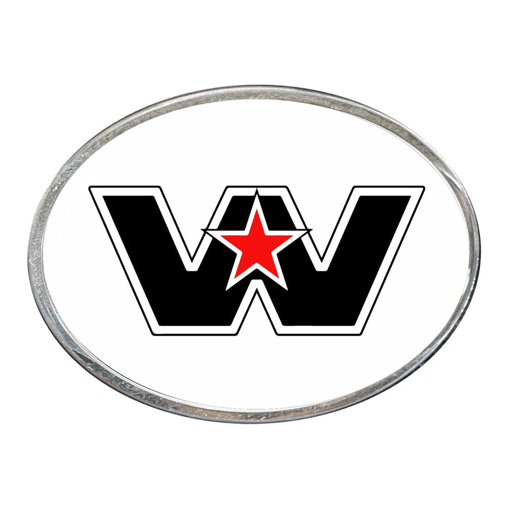 Western Star Oval Billet Aluminum with Resin Belt Buckle - Image 8