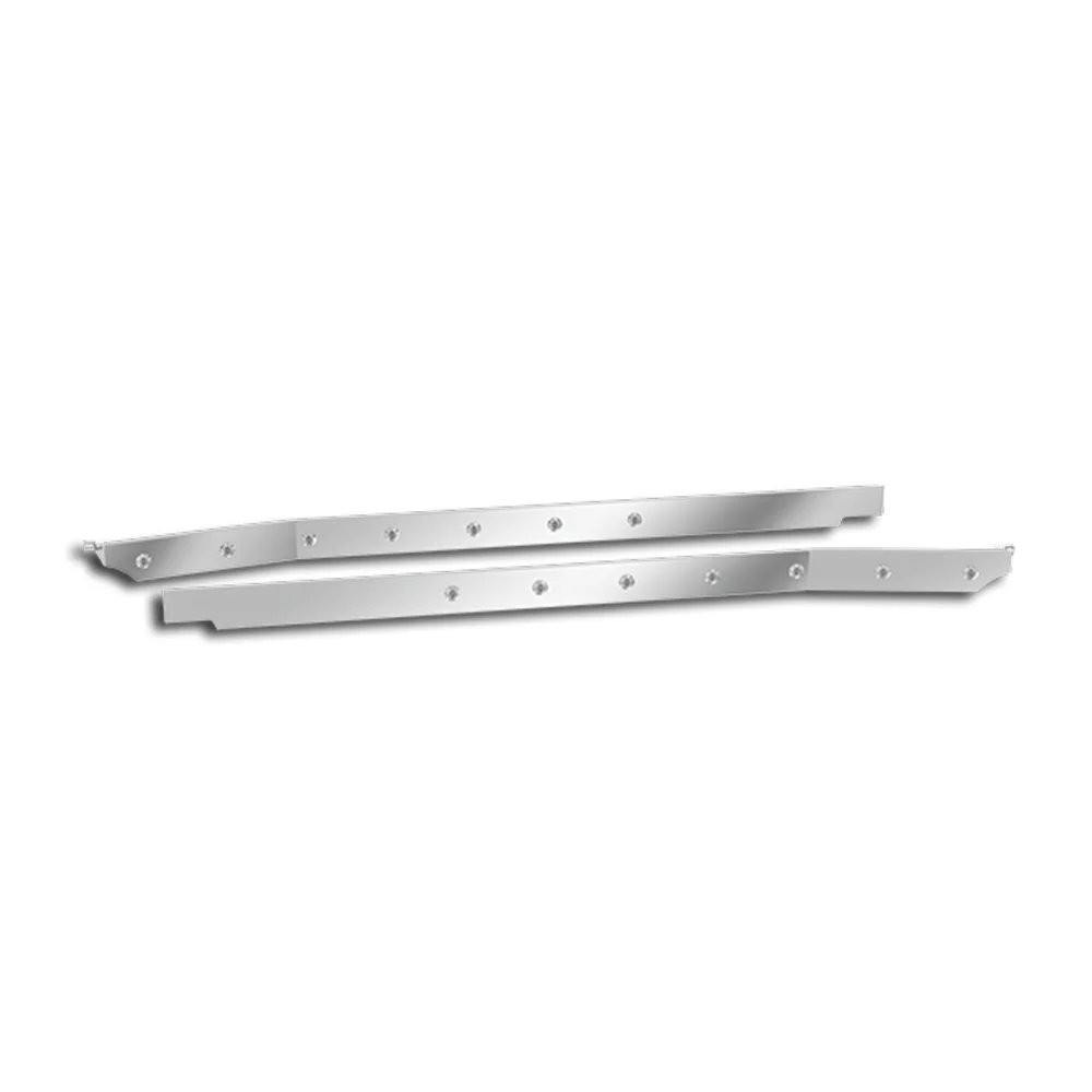 Western Star Stainless Steel Set Forward Axle Cab Panels With Seven 3/4" Clear Amber Lights