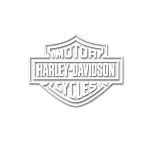 White Harley-Davidson Emblem