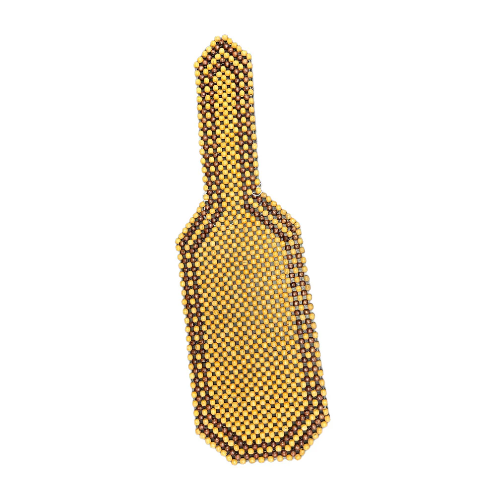 Wood Beaded Seat Cushion - Image 2