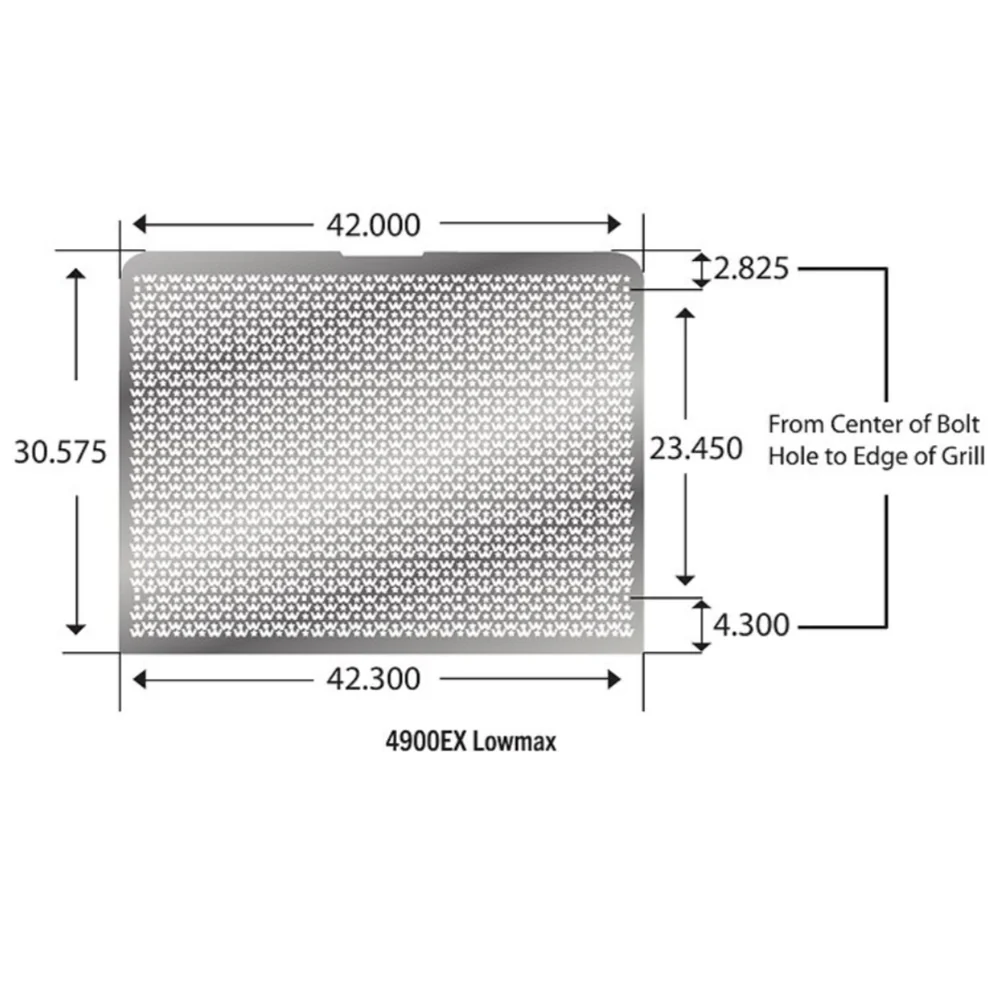 WS 4900EX LOMAX Off Set Square Punched Grille - Image 2