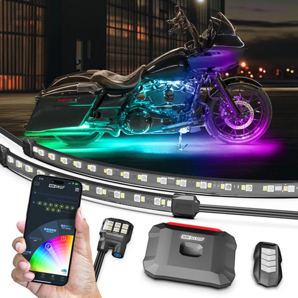 Eight Piece XKMax Motorcycle Engine Light Kit - Image 4