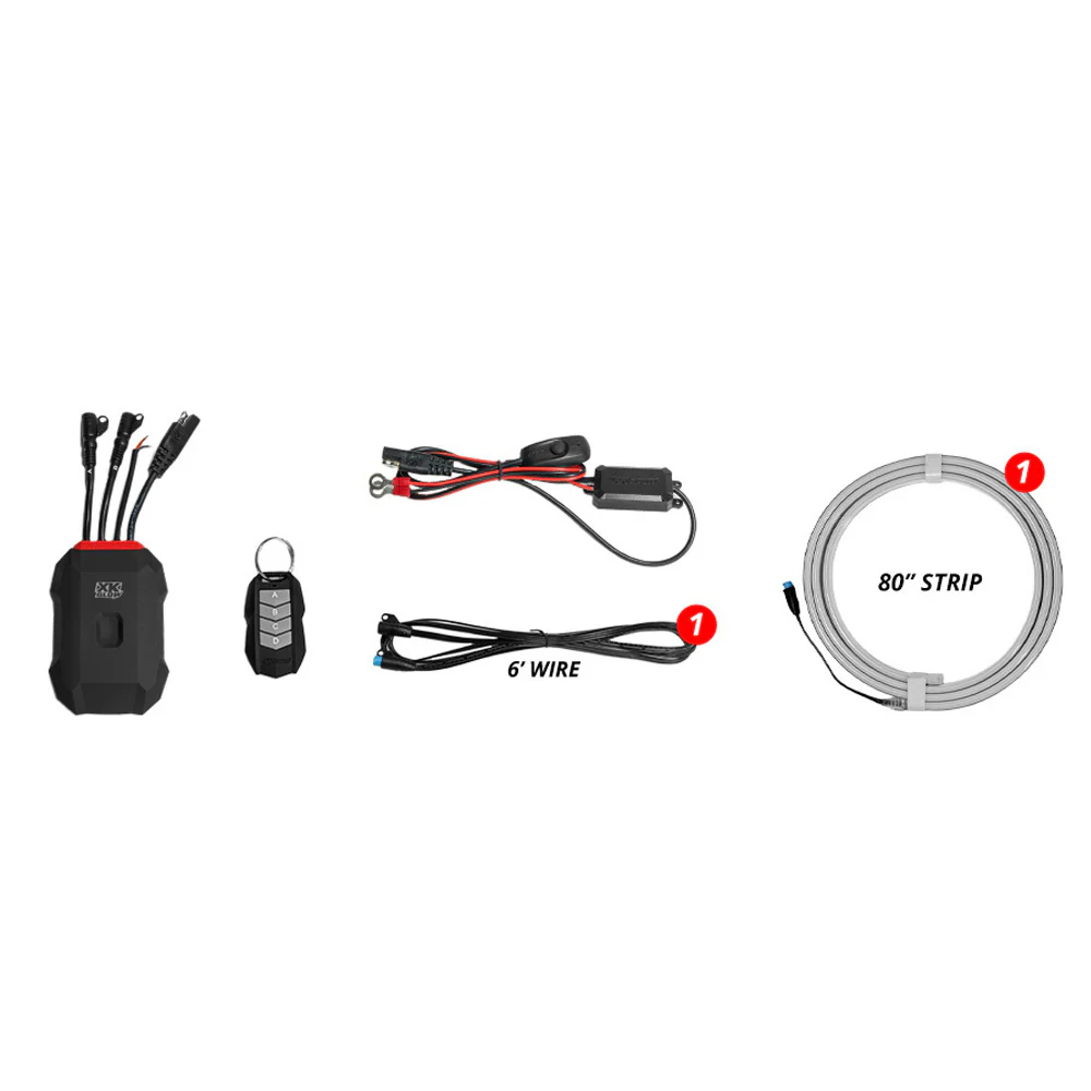 XKMax 80" Grill and Trunk LED Light Strip Kit - Image 3