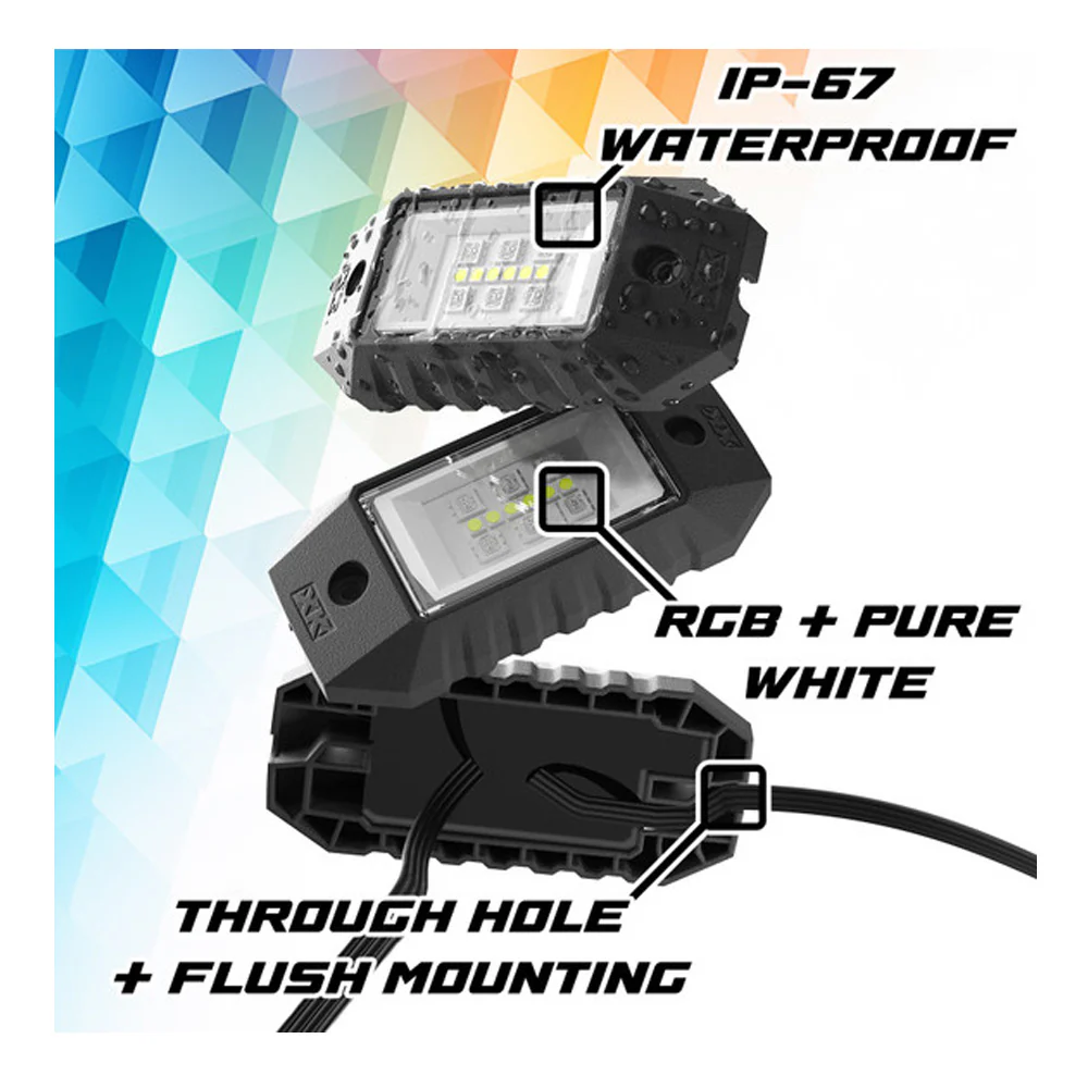 XKMax Eight Piece LED Rock Light Kit - Image 3