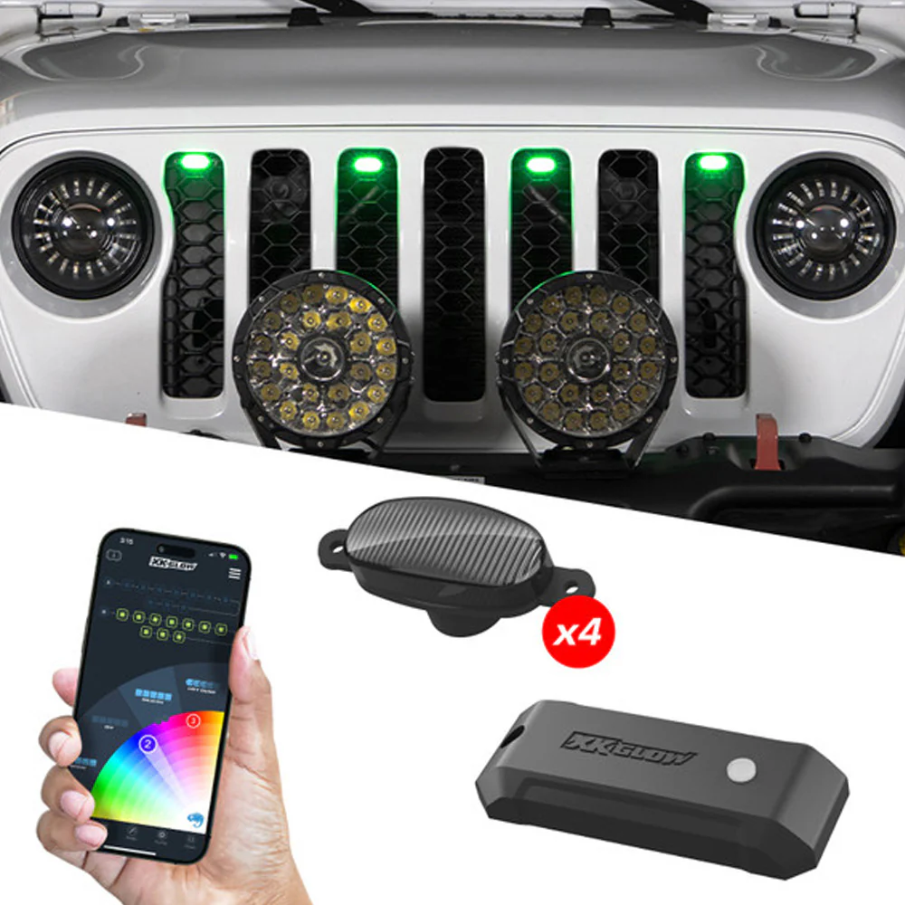 XKMax Four Piece Grill RGB Light LED Kit