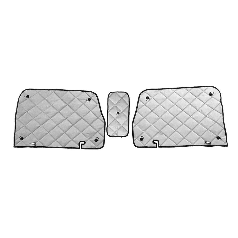ZenEclipse 1999 and Older International 9100, 9200, 9300, 9400, 9900 Gray Door Window Cover Set with Peeper